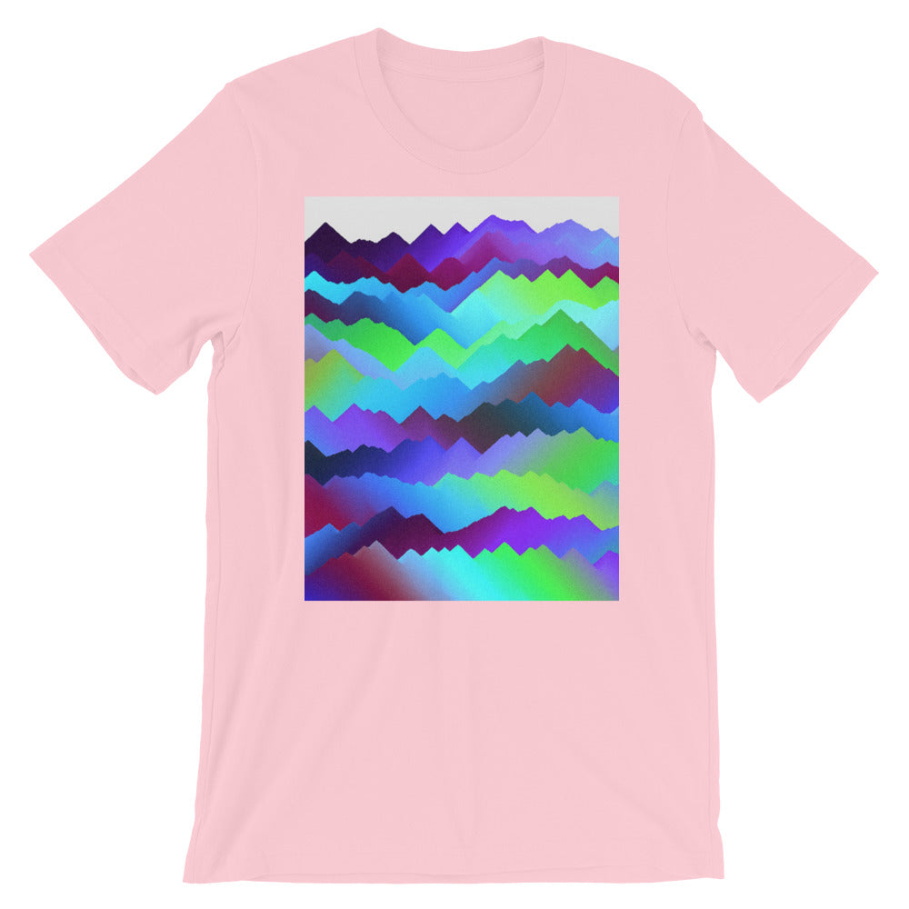 Aurora Mountains and Skies Short-Sleeve T-Shirt