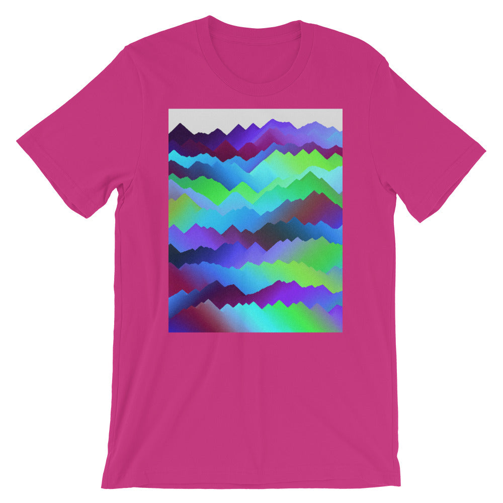 Aurora Mountains and Skies Short-Sleeve T-Shirt