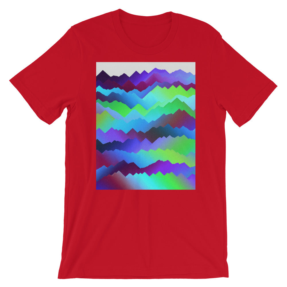 Aurora Mountains and Skies Short-Sleeve T-Shirt