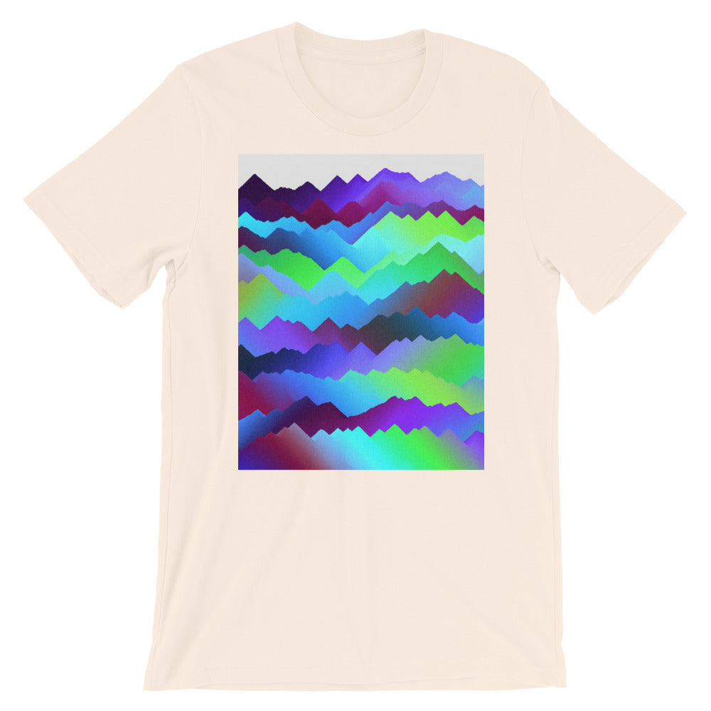 Aurora Mountains and Skies Short-Sleeve T-Shirt