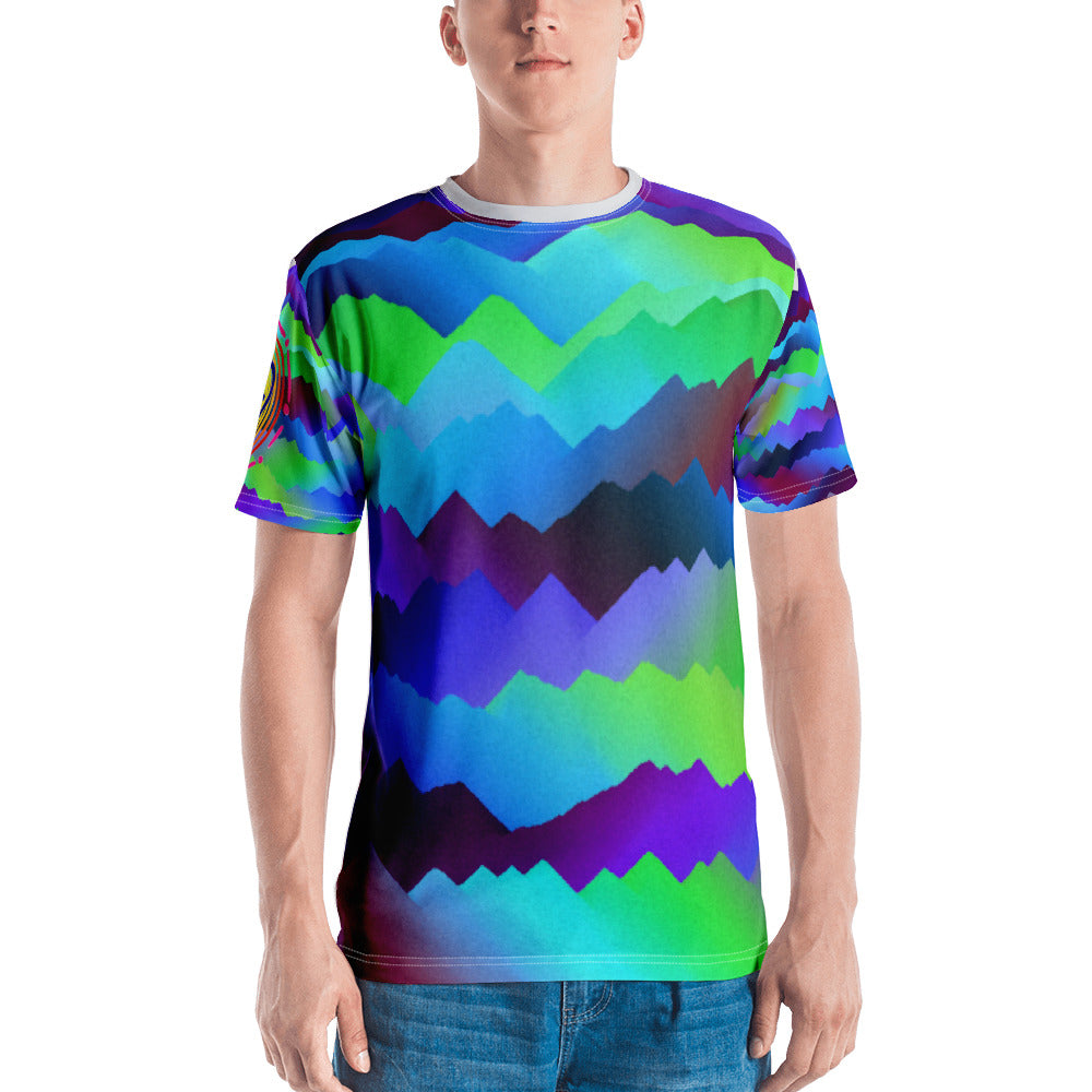 Aurora Mountains and Skies All-Over Print T-Shirt