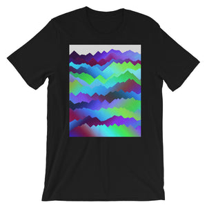 Aurora Mountains and Skies Short-Sleeve T-Shirt