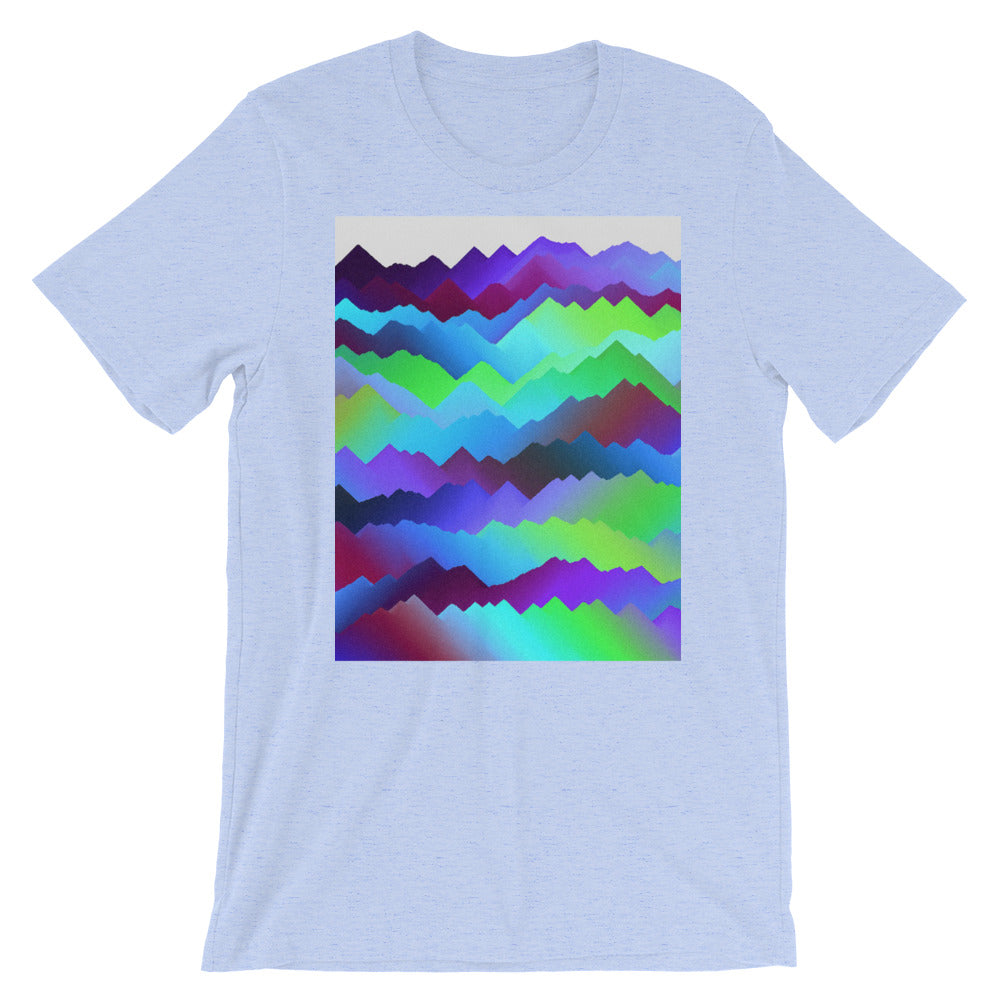 Aurora Mountains and Skies Short-Sleeve T-Shirt