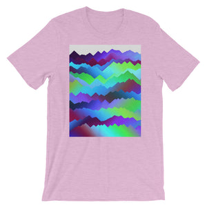 Aurora Mountains and Skies Short-Sleeve T-Shirt